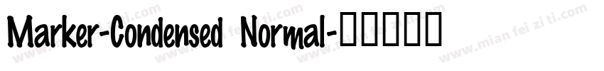 Marker-Condensed Normal字体转换
